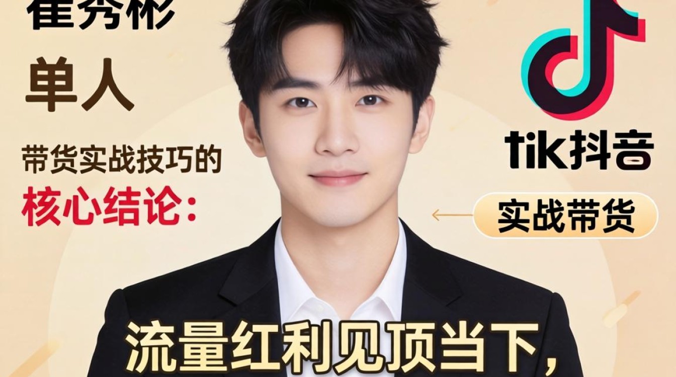 快手崔秀彬 TikTok 单人电商带货实战技巧