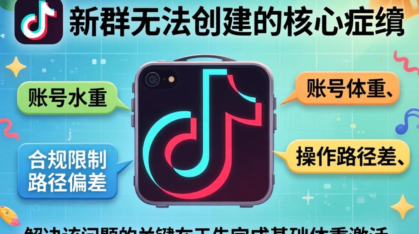 抖音建群失败原因及创建教程