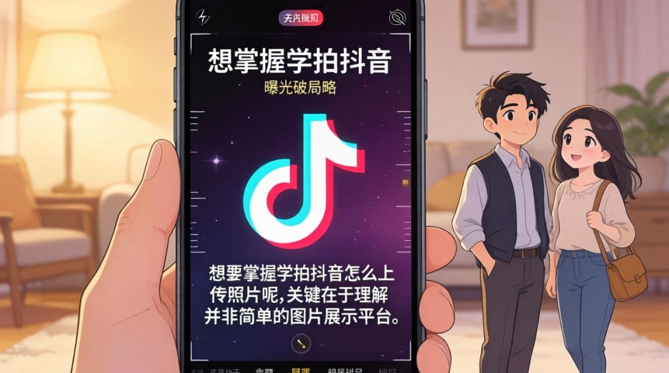 学拍抖音怎么上传照片呢