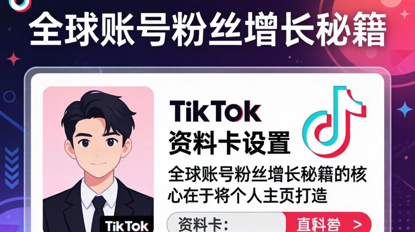 TikTok 资料卡怎么设置