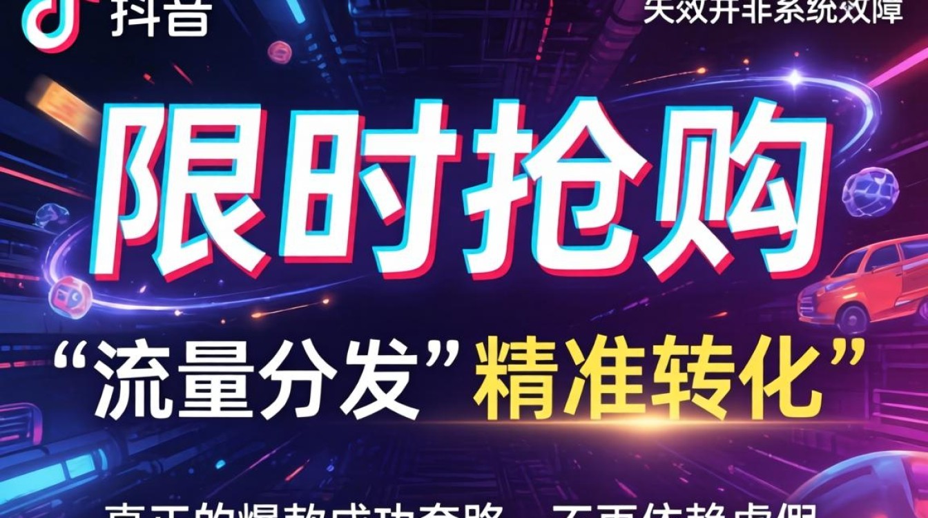 抖音限时抢购没流量怎么办