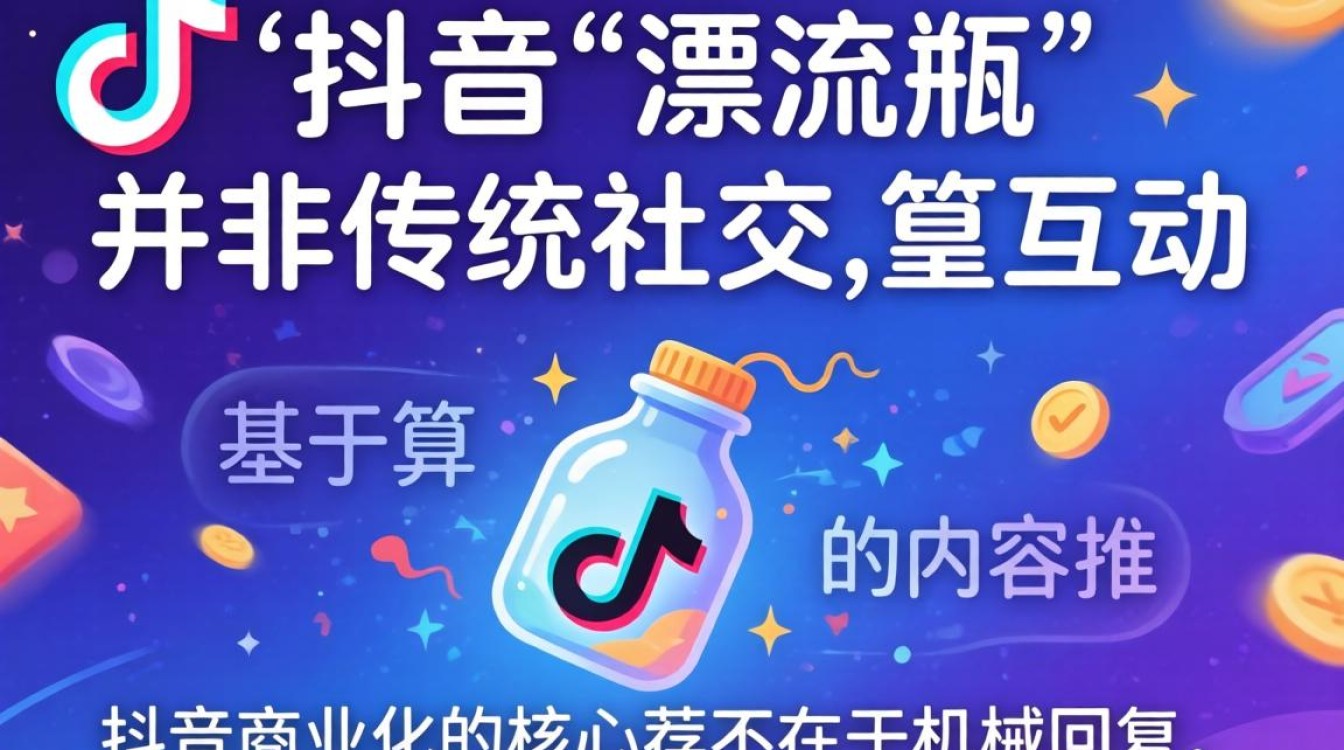 抖音漂流瓶回复技巧与商业化持续收入方法