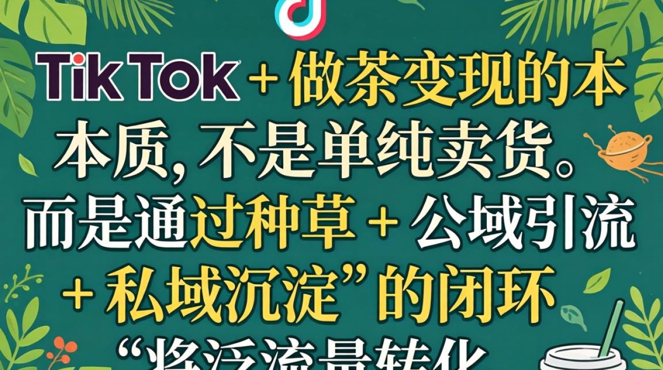 怎样在TikTok做茶变现
