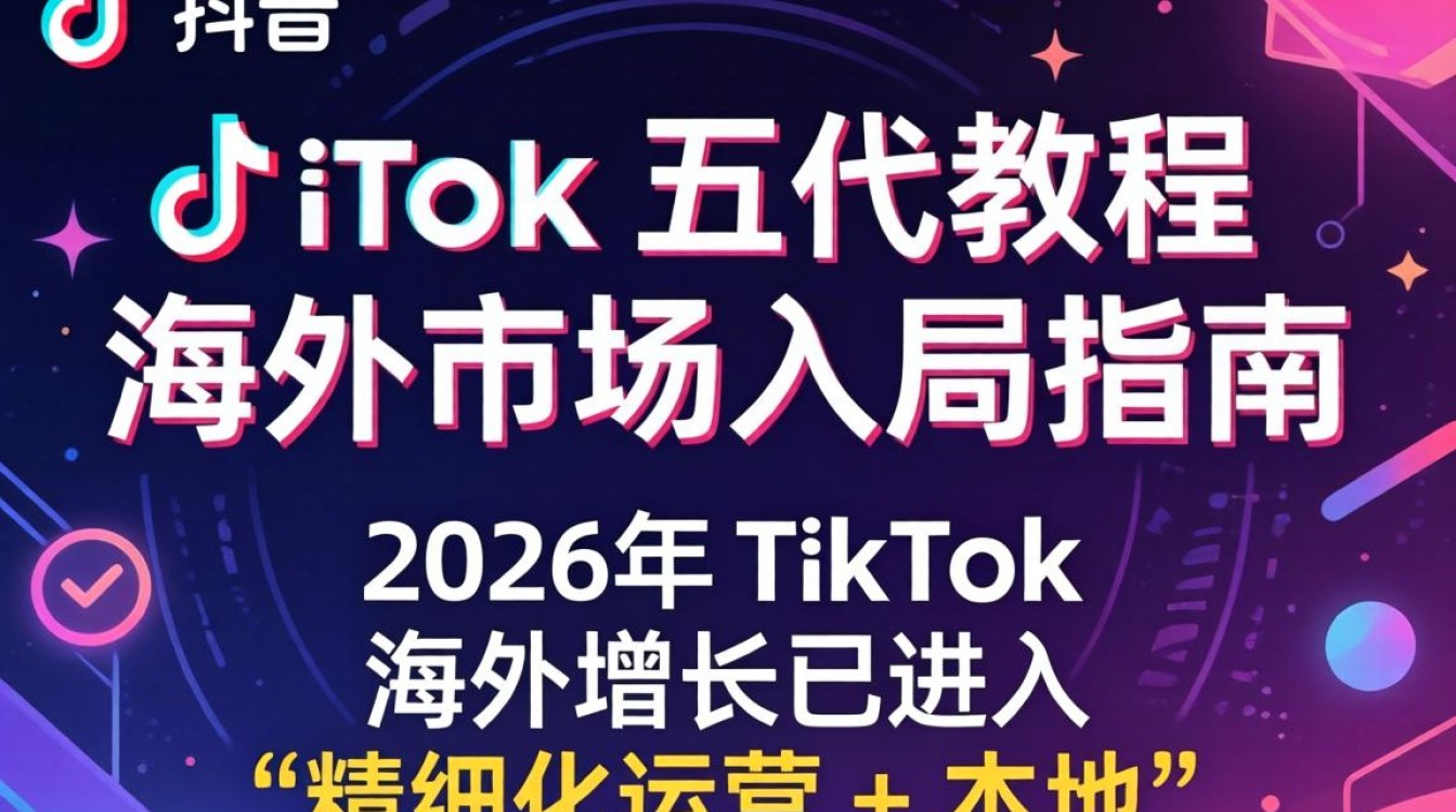TikTok 五代教程 海外市场入局指南