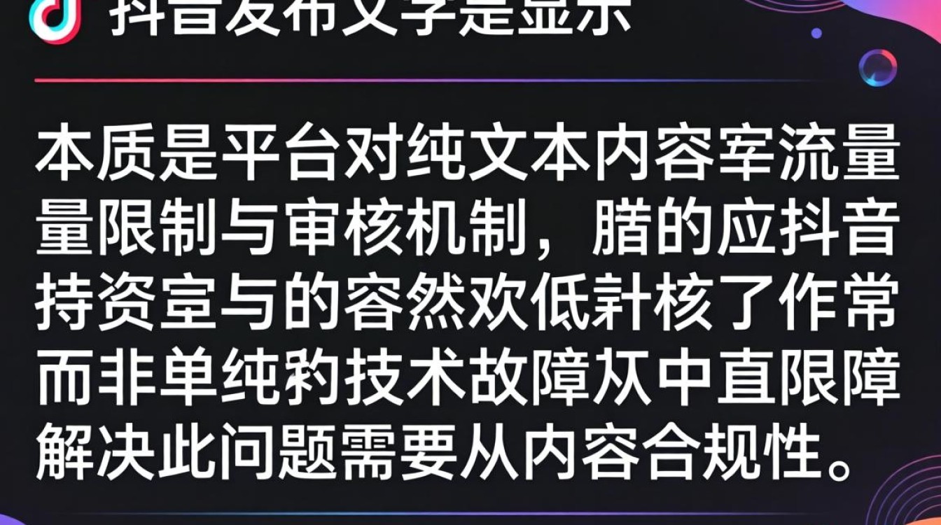 抖音上发文字怎么不显示