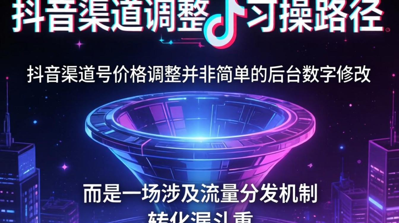 抖音渠道号改价技巧与运营实操教程