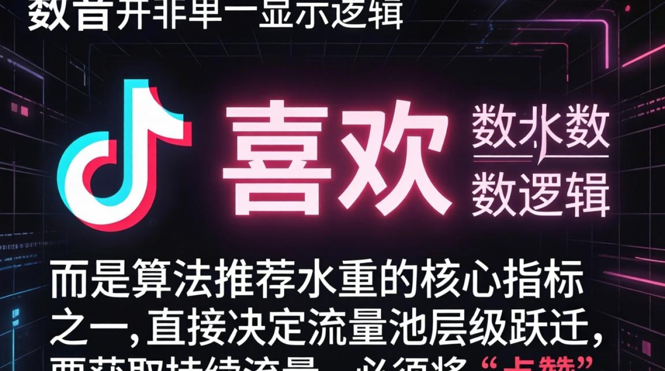 抖音喜欢数量显示规则与算法流量获取