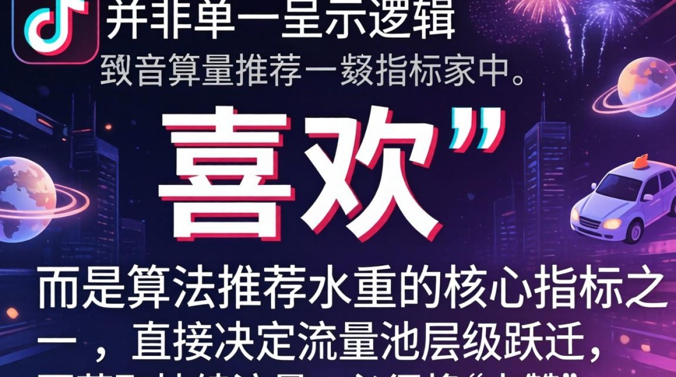 抖音喜欢数量显示规则与算法流量获取