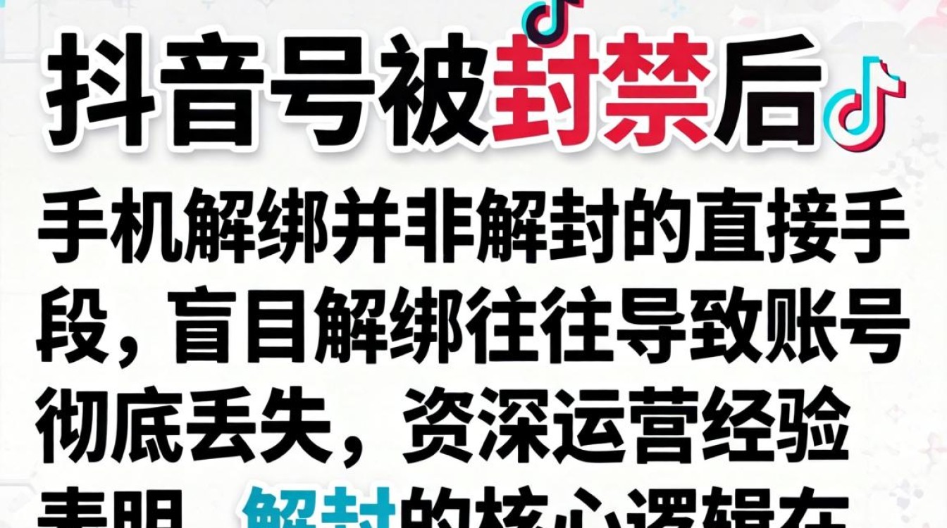 抖音号封禁怎么解绑手机