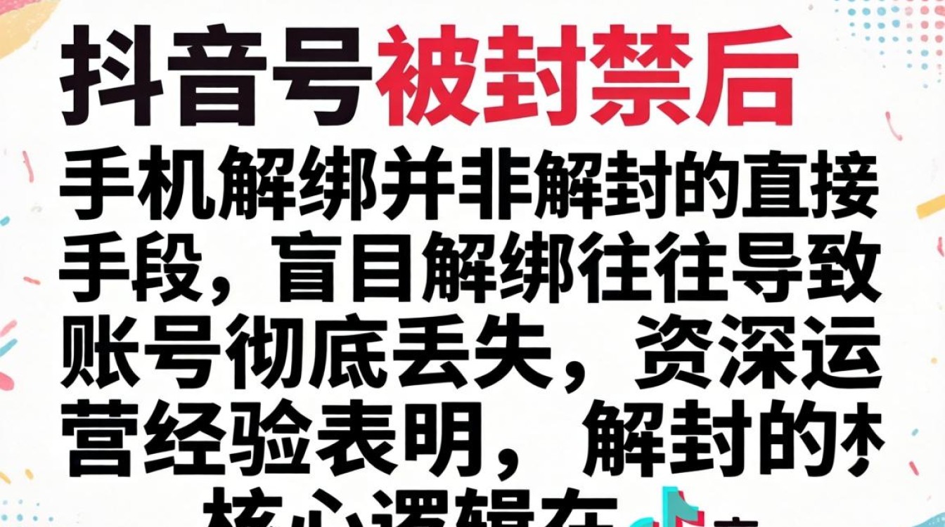 抖音号封禁怎么解绑手机