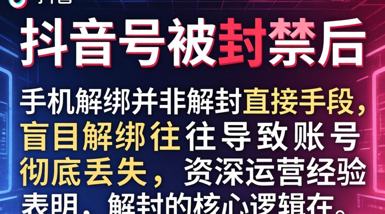 抖音号封禁怎么解绑手机