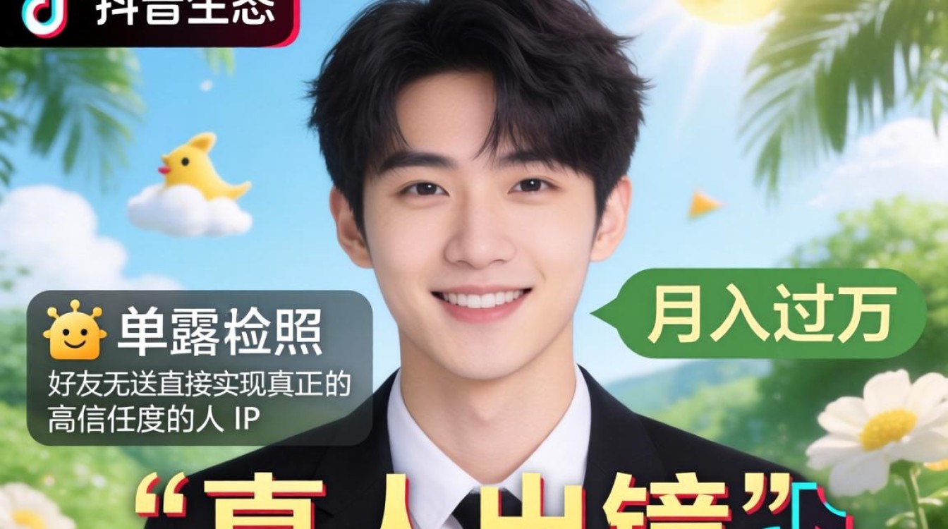 抖音发露脸照变现技巧与月入过万方法