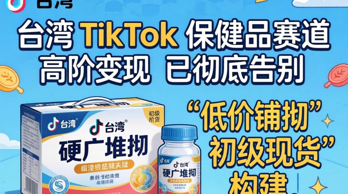台湾tiktok保健品怎么运营变现