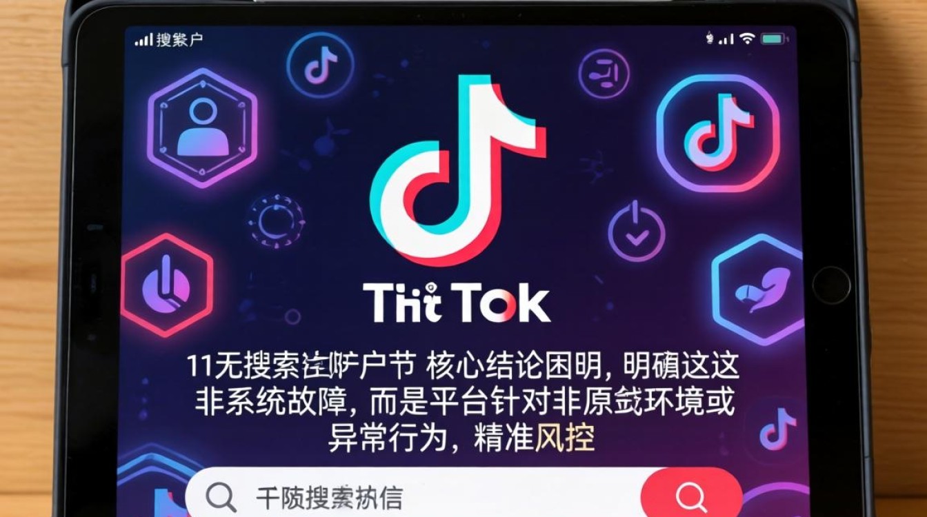 平板TikTok不能搜索账户怎么办