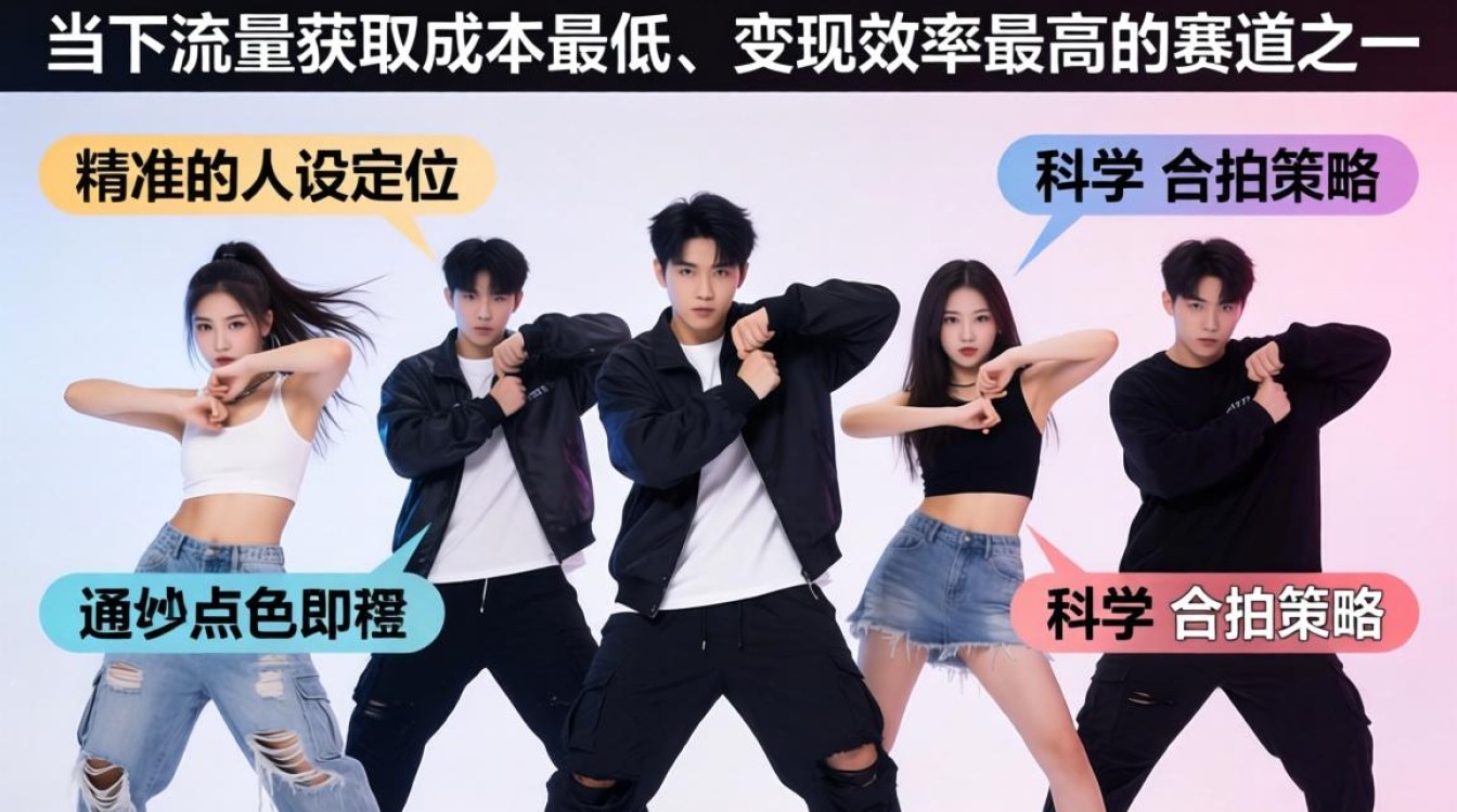 TikTok 手势舞多人合拍月入过万技巧