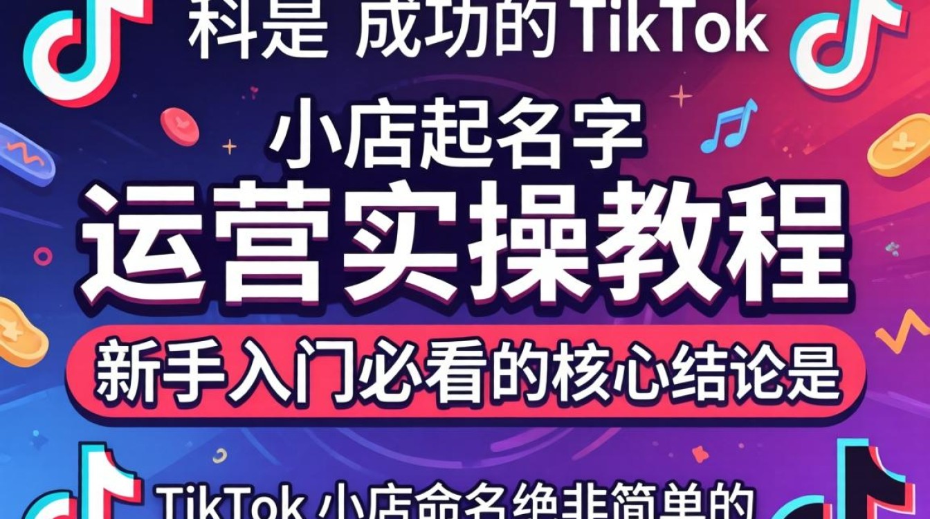 TikTok 小店起名技巧与运营实操