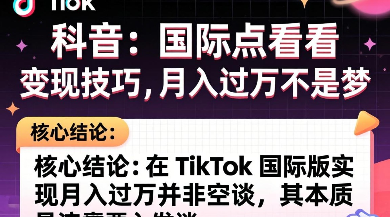 TikTok 变现技巧月入过万
