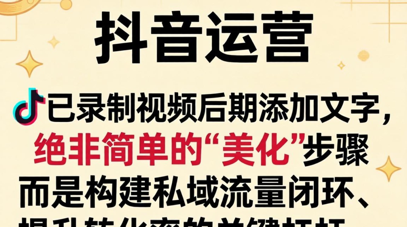 录制好的抖音怎么加文字