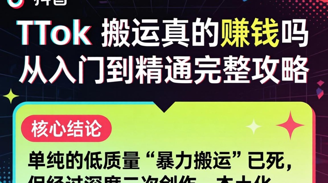 TikTok 搬运真的赚钱吗