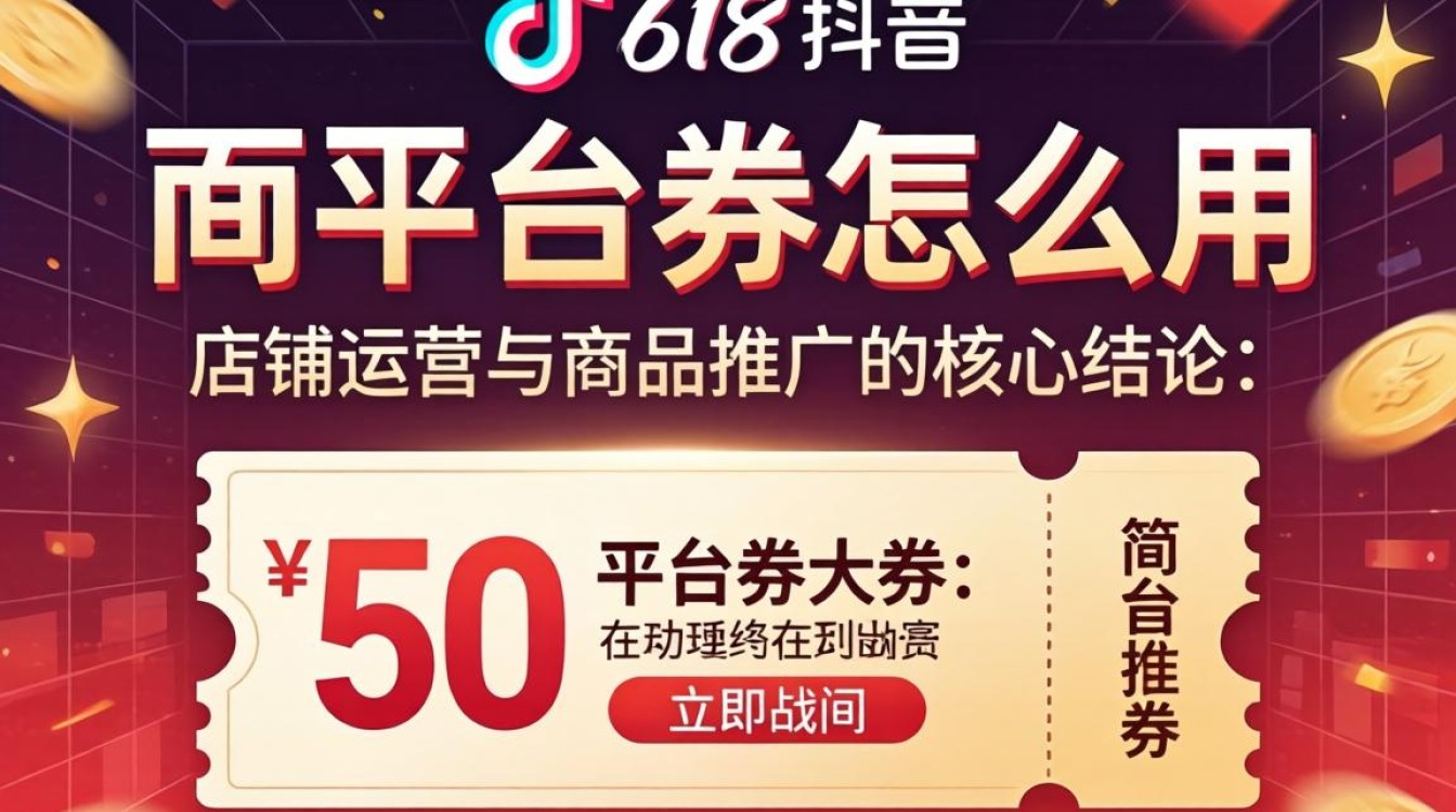 抖音618平台券怎么用