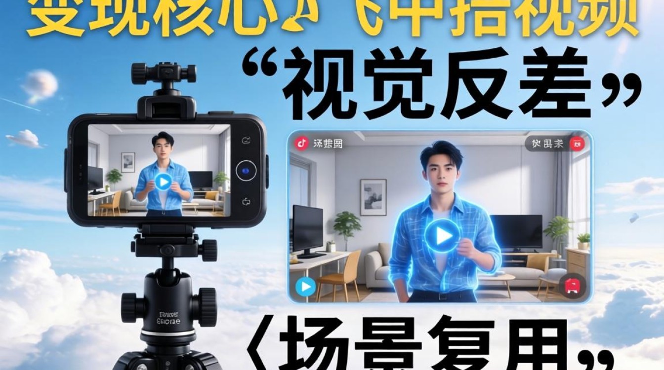 抖音飞天定格拍摄技巧与赚钱玩法实战案例