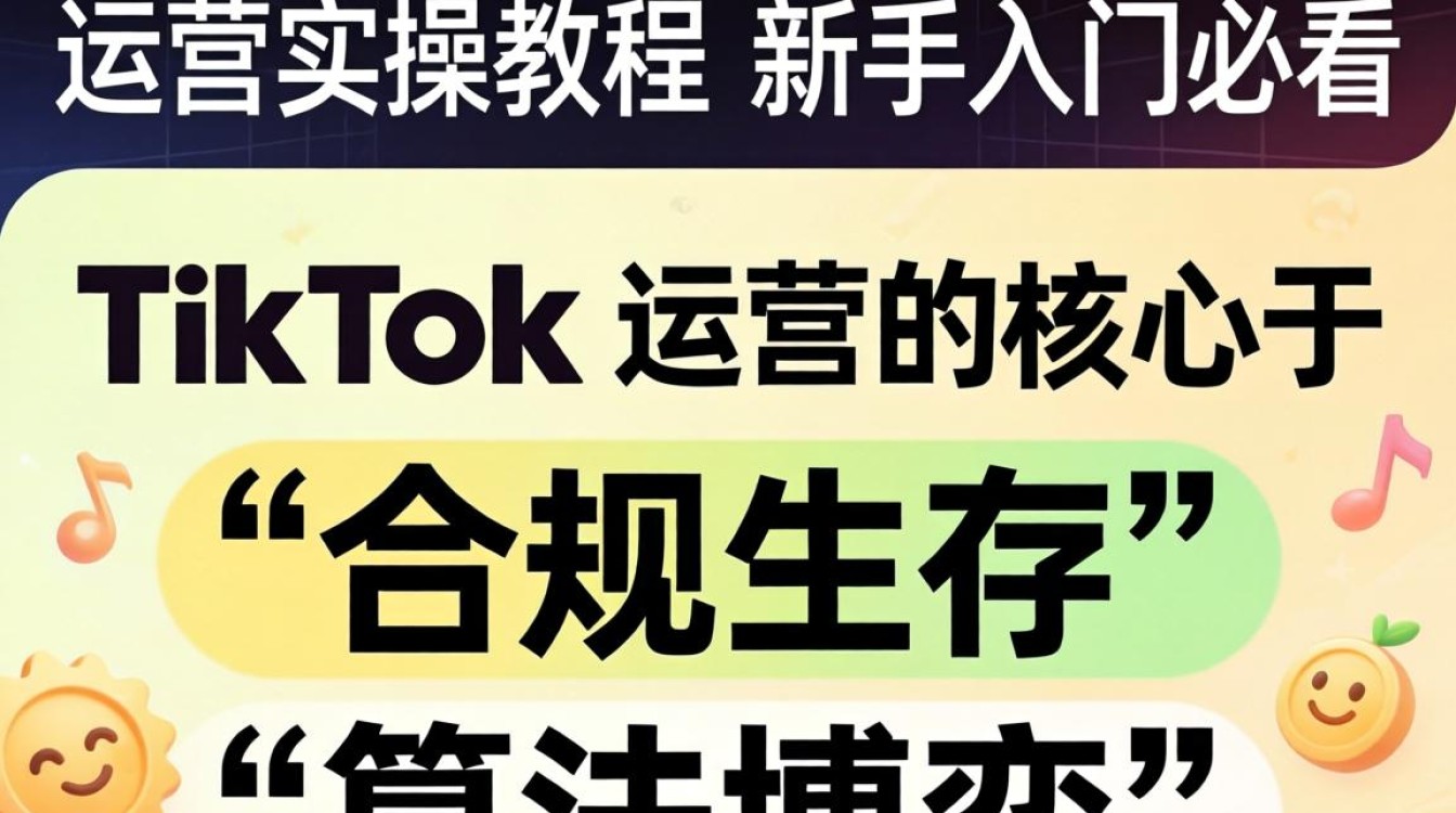 TikTok 平台政策和趋势运营实操教程新手入门必看