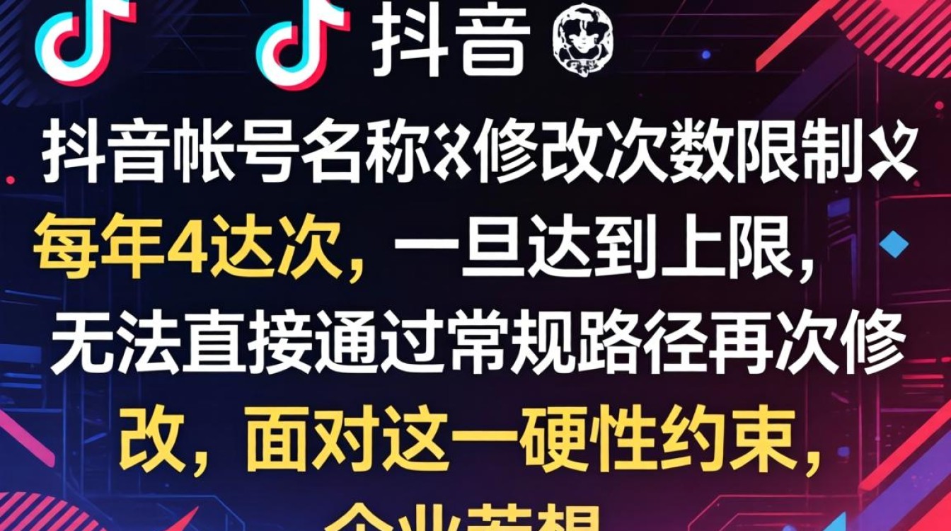 抖音超过4次怎么改名