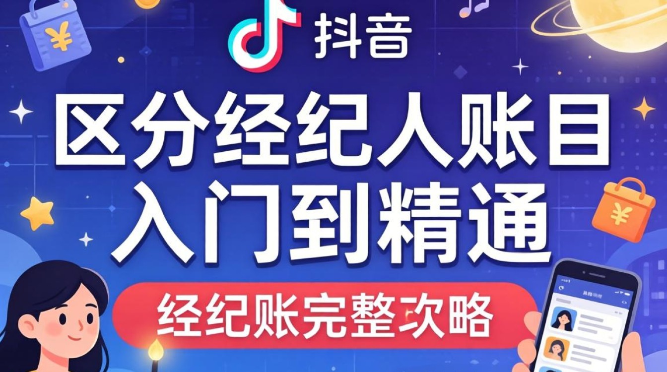 抖音怎么区分经纪人账目