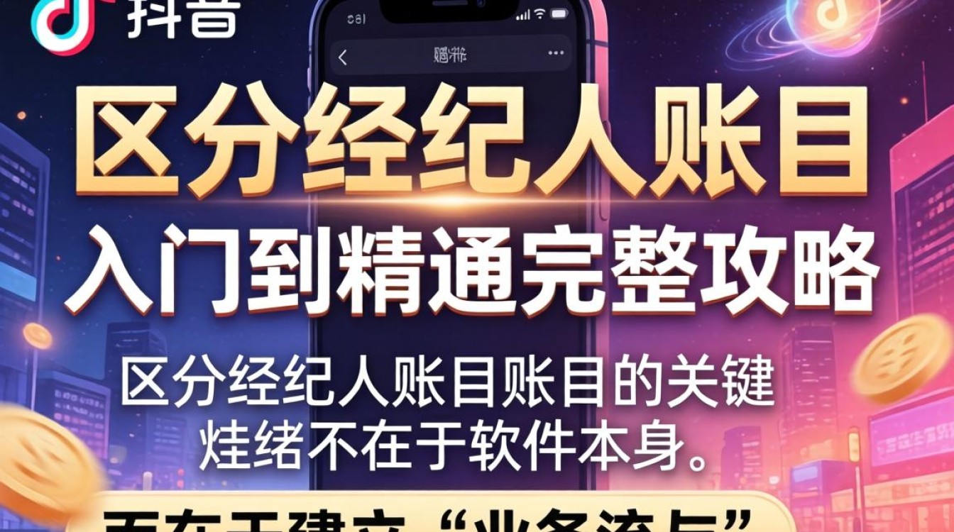 抖音怎么区分经纪人账目