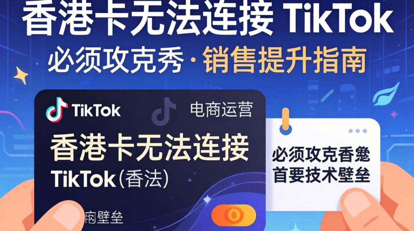 电商运营香港卡无法连接TikTok怎么办