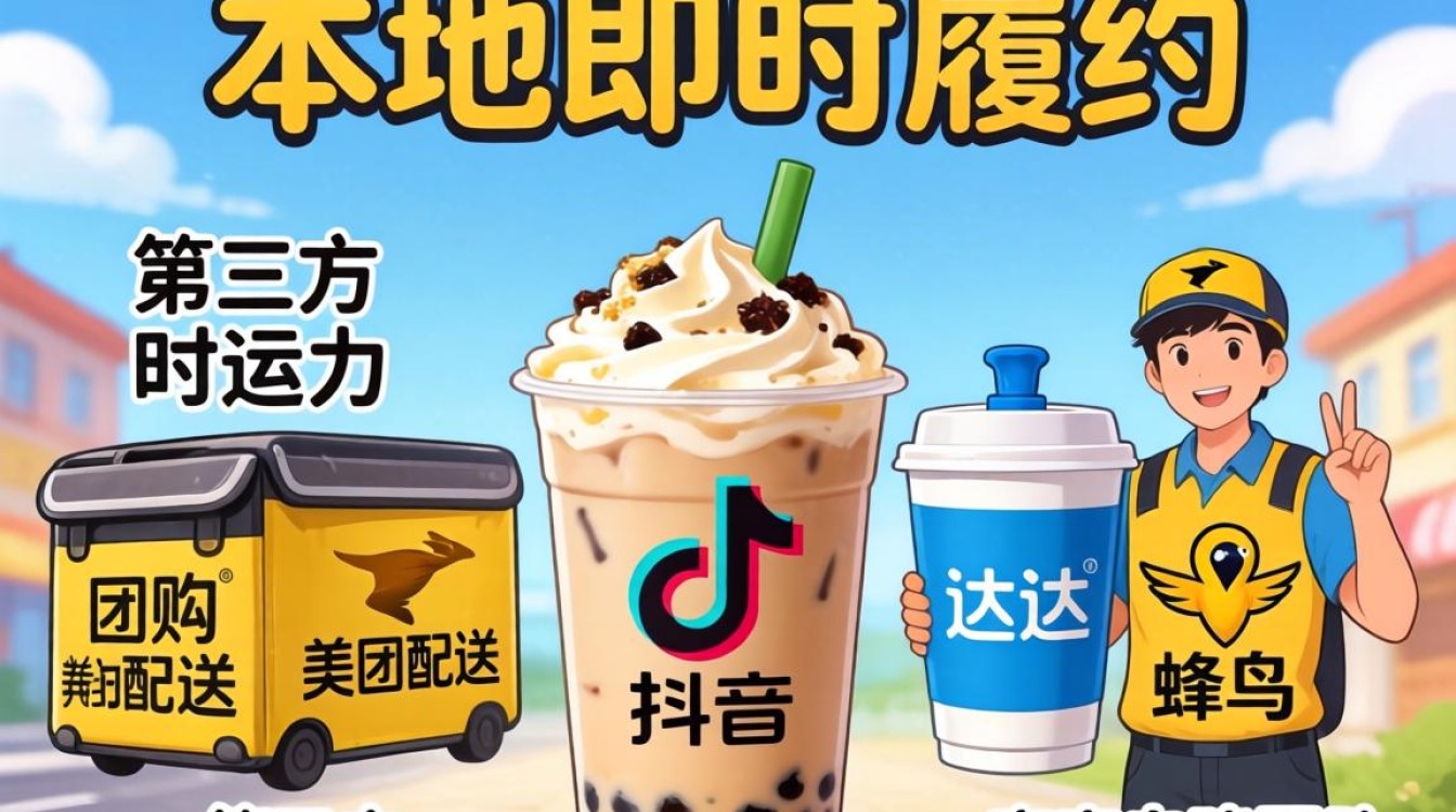 抖音团购奶茶怎么配送的