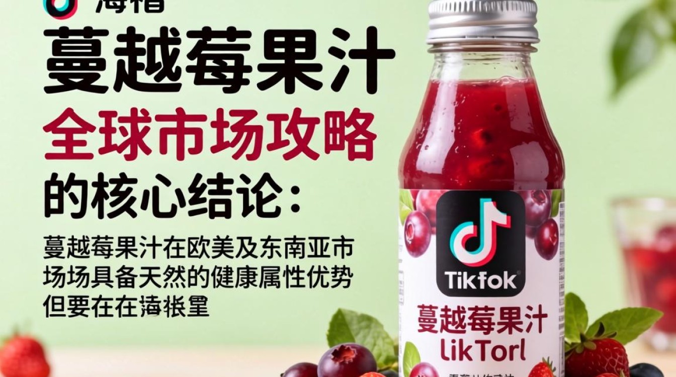 蔓越莓果汁在TikTok如何跨境出海