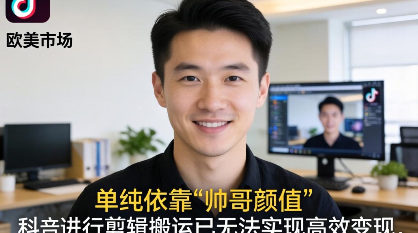 TikTok 欧美帅哥剪辑视频变现技巧