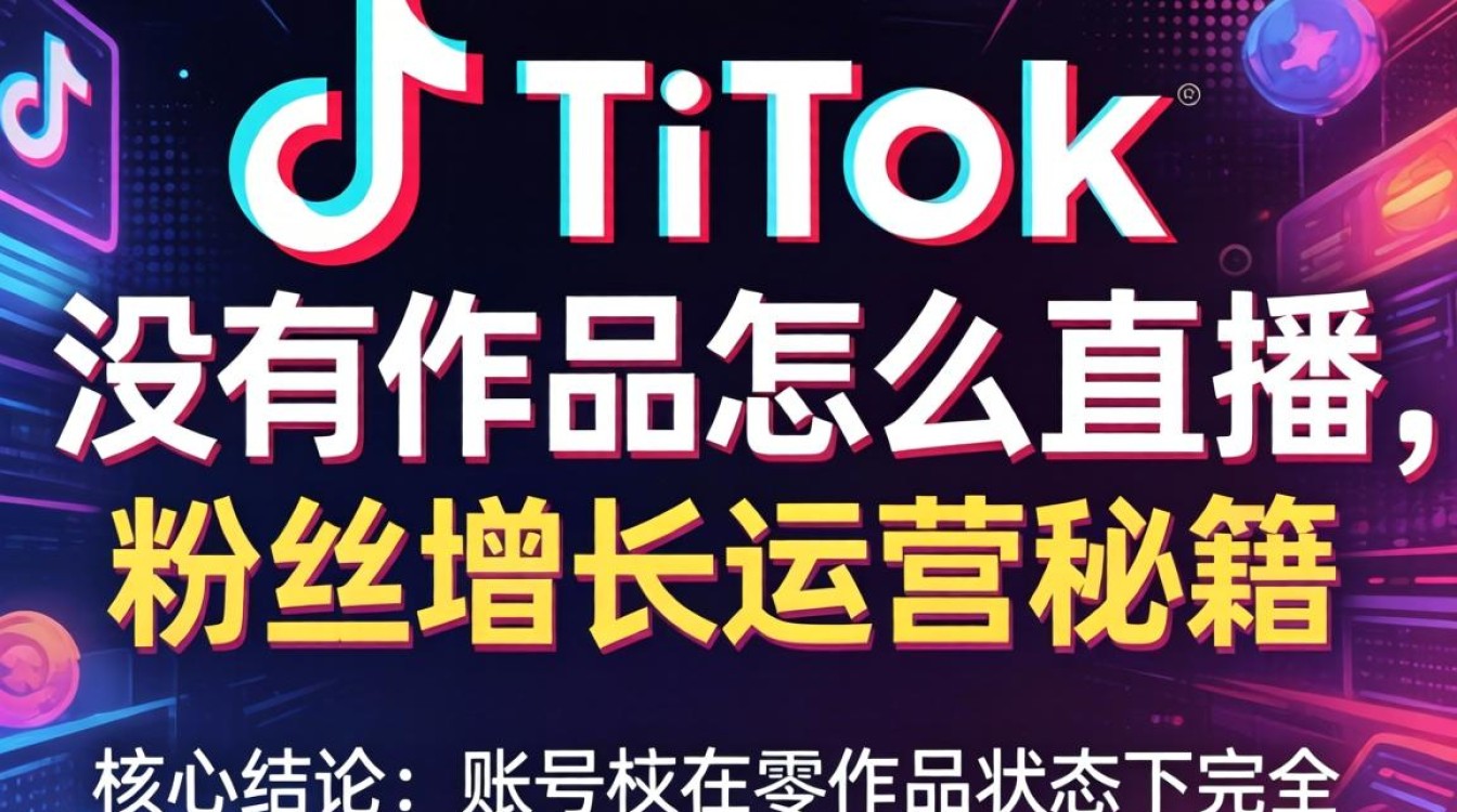 TikTok 没有作品怎么直播