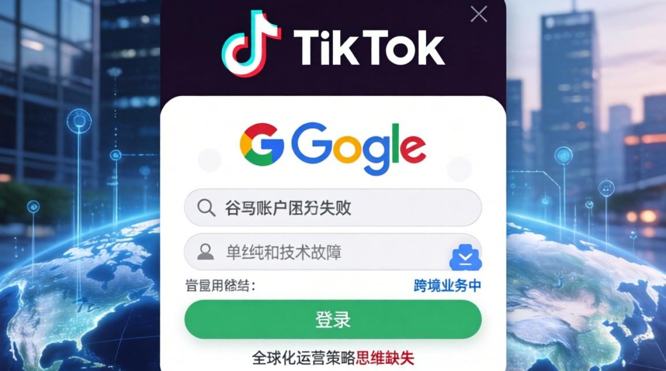 TikTok 谷歌账户登录失败怎么办