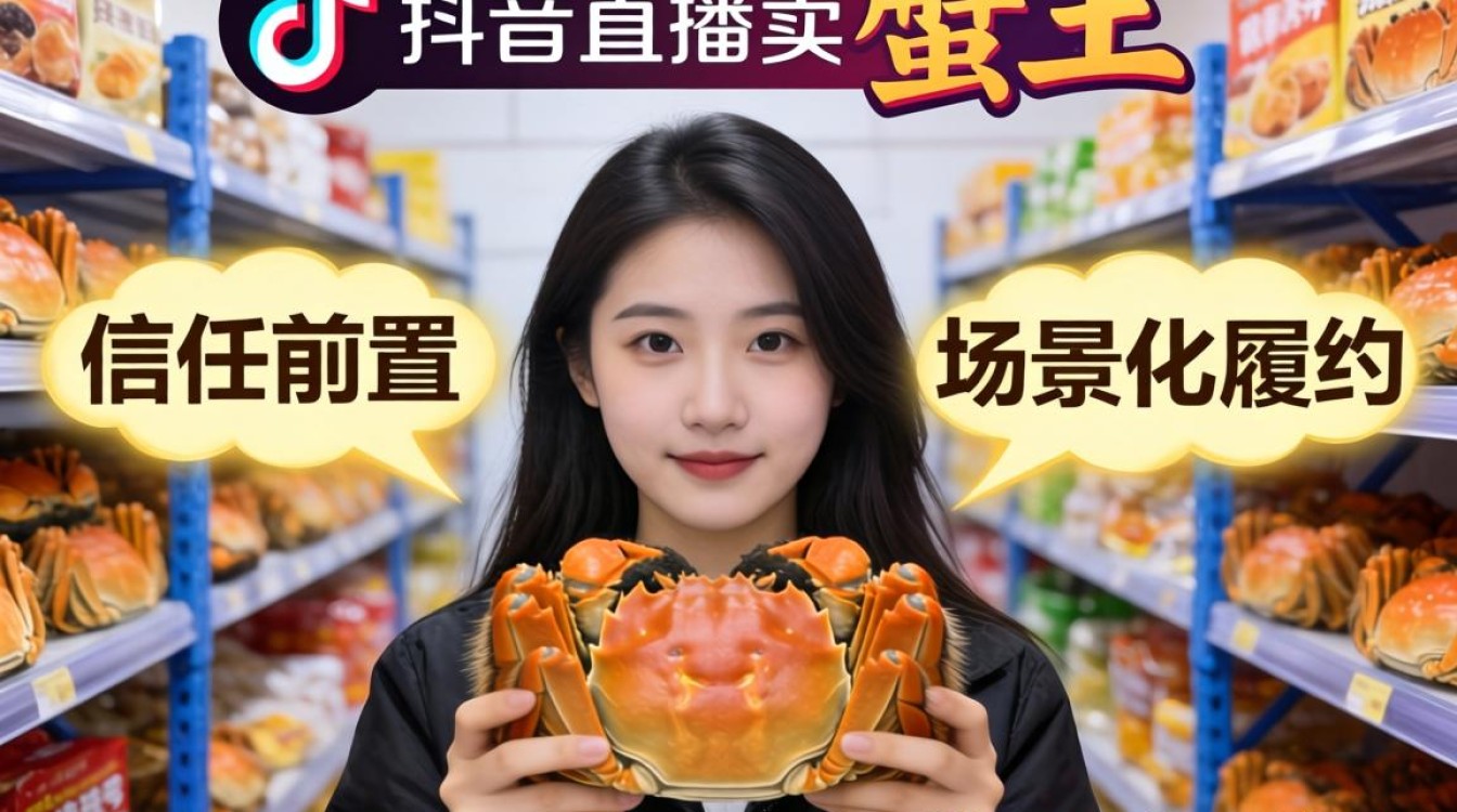 怎么在抖音直播卖螃蟹王