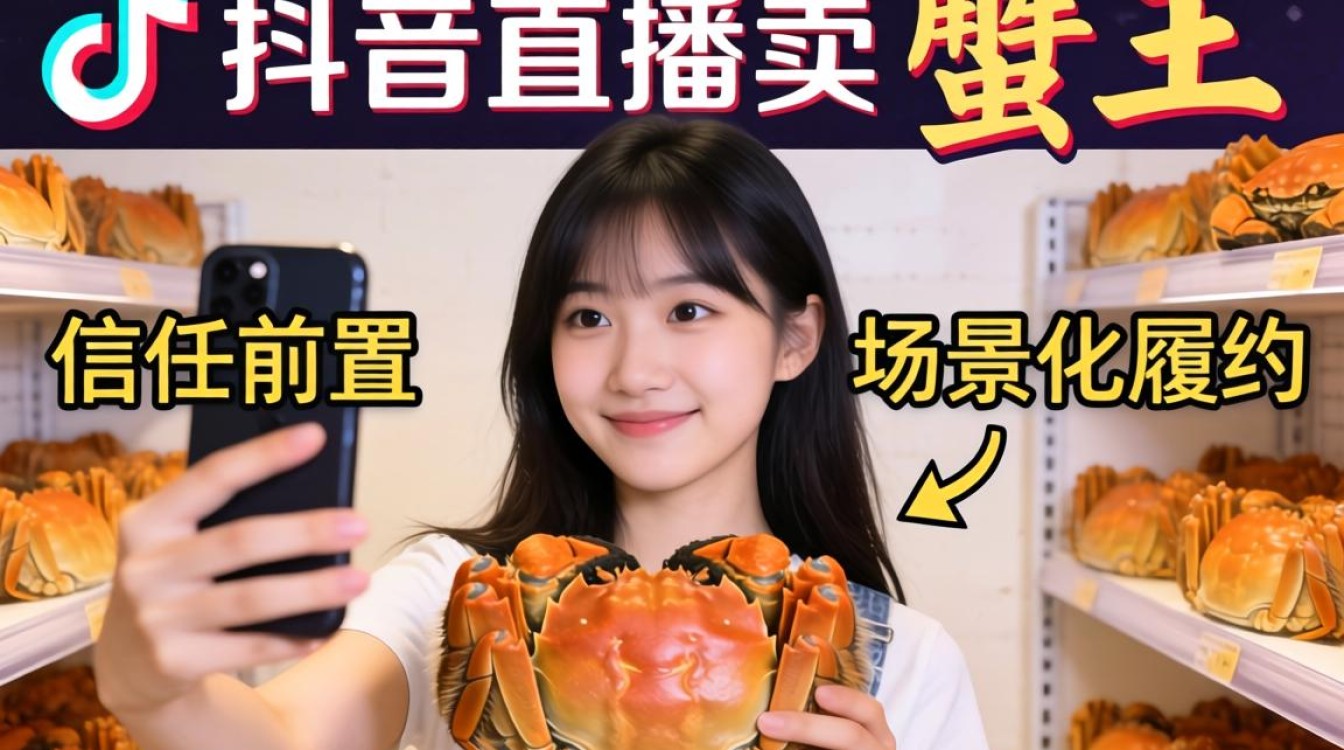 怎么在抖音直播卖螃蟹王