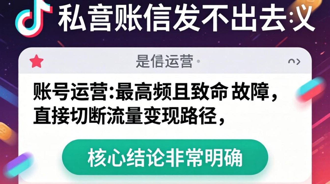 TikTok 私信无法发送原因及解决方法