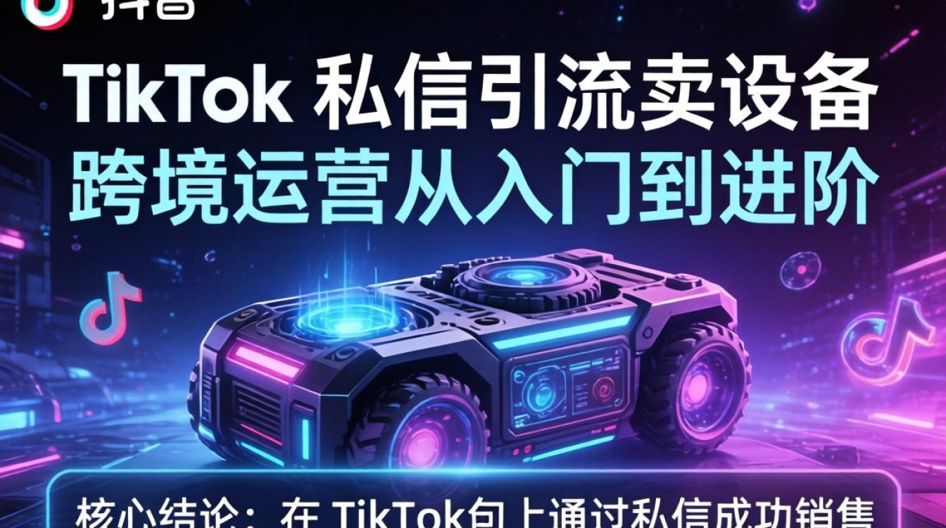 TikTok 私信引流卖设备怎么做