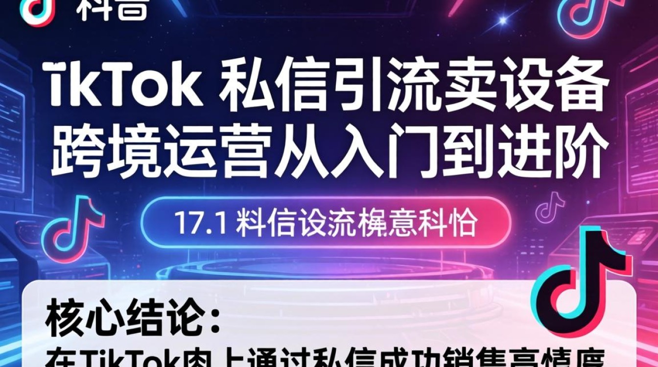 TikTok 私信引流卖设备怎么做