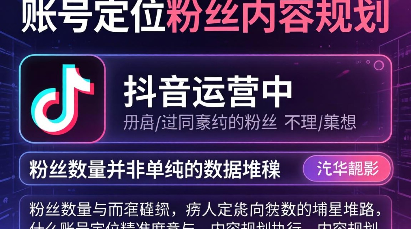 抖音账号定位与内容规划