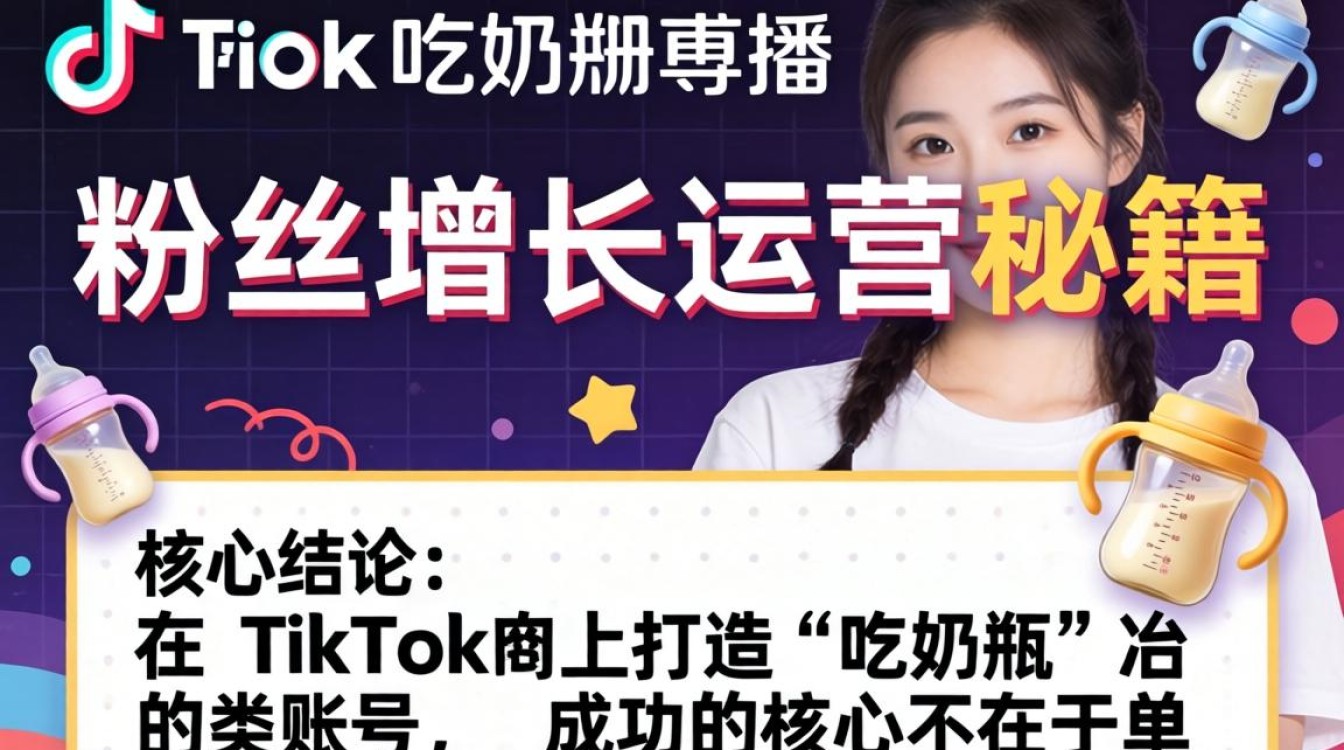 TikTok 吃奶瓶博主粉丝增长运营秘籍