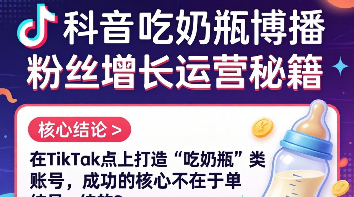 TikTok 吃奶瓶博主粉丝增长运营秘籍