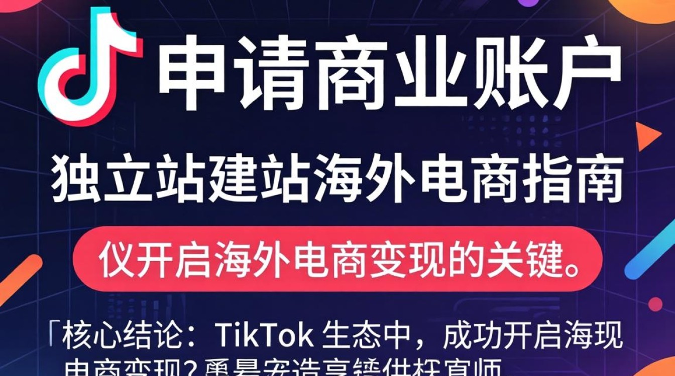 TikTok 怎么申请商业账户