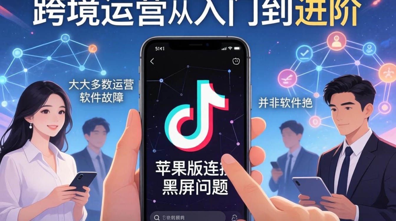 TikTok 苹果版连接黑屏怎么办