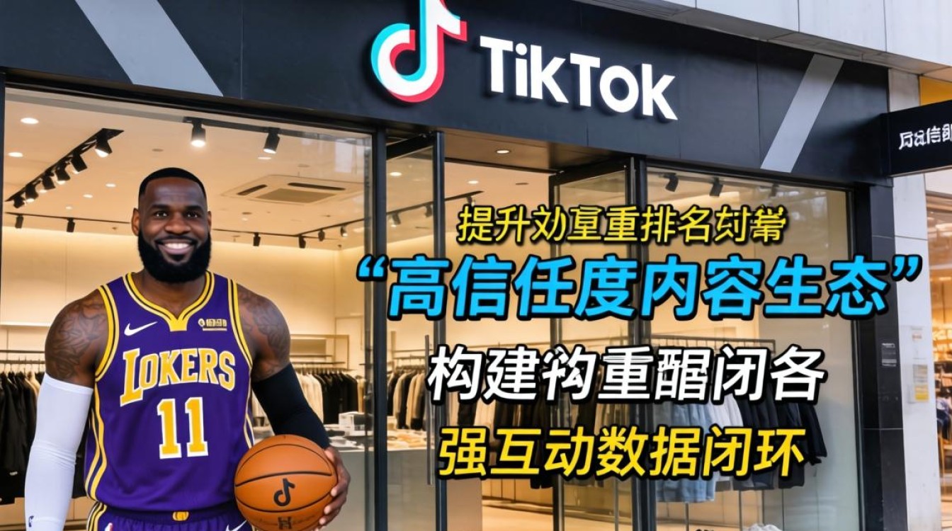 店铺优化勒布朗詹姆斯tiktok账号提升权重排名