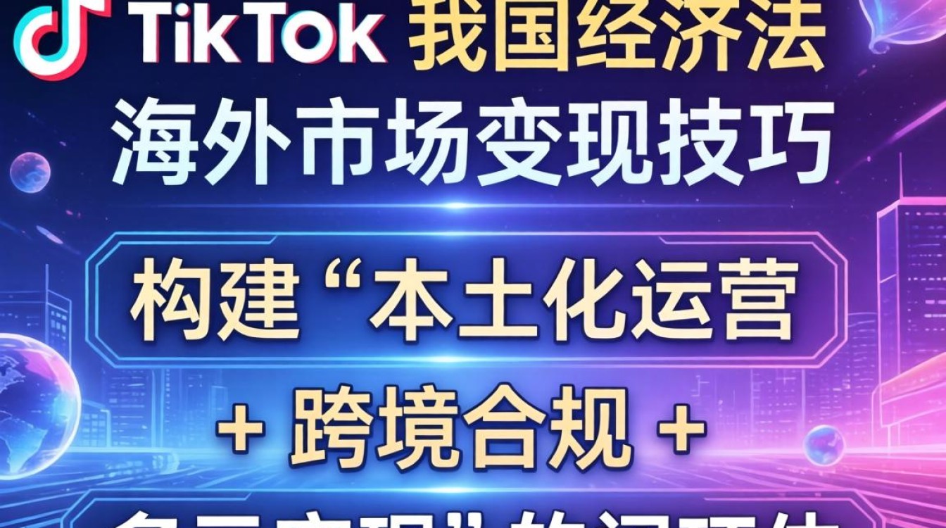 TikTok 我国经济法 海外市场变现技巧