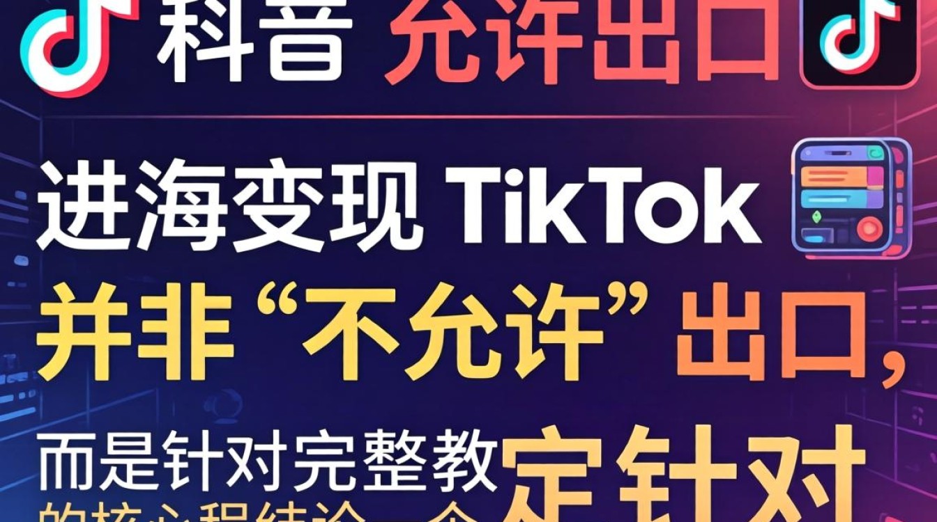 TikTok 不允许出口怎么办
