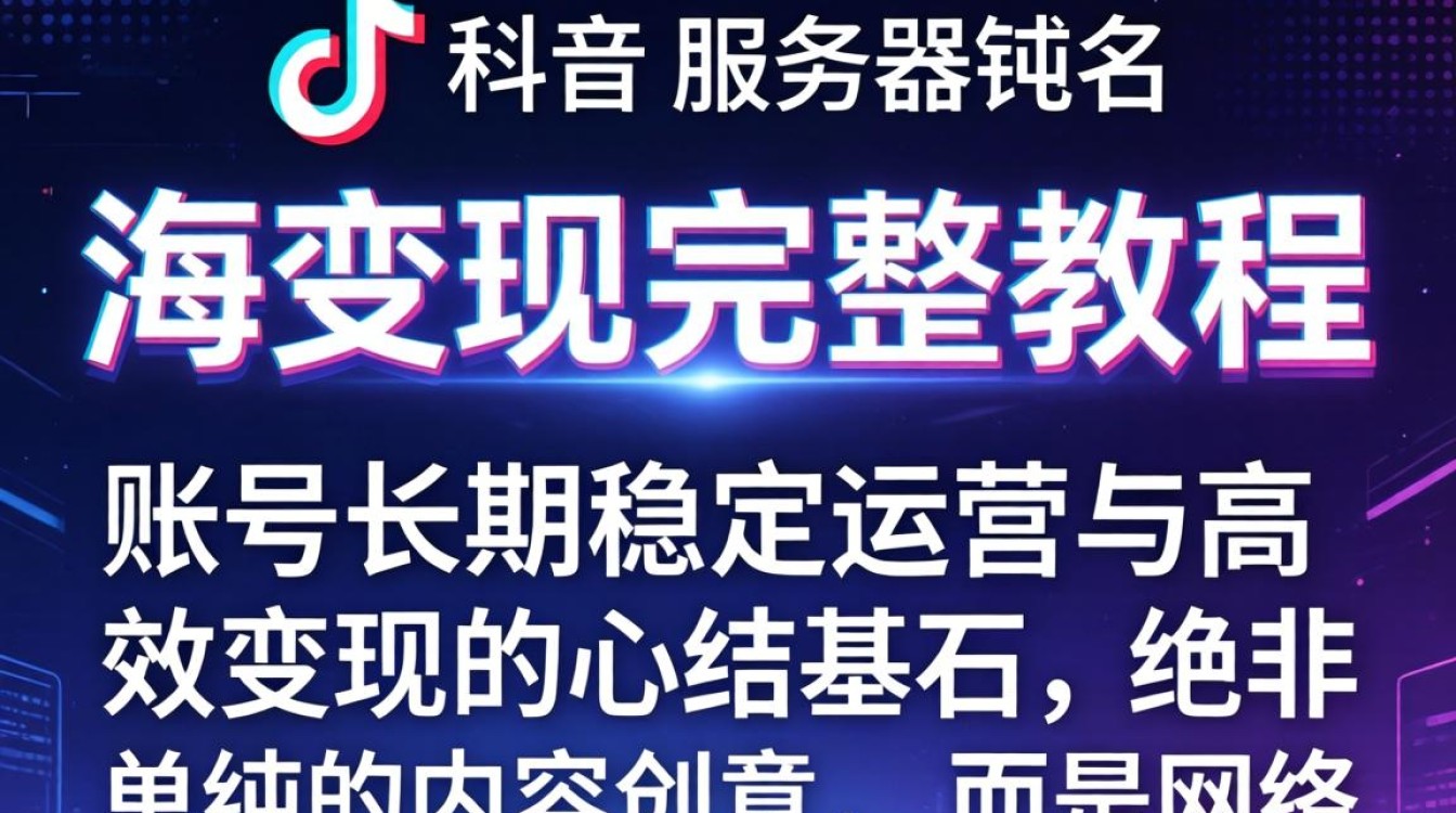 TikTok 服务器域名出海变现完整教程