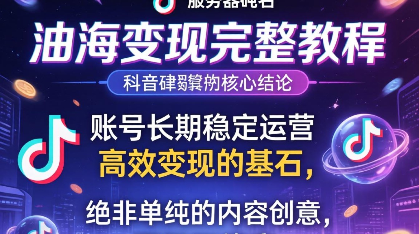TikTok 服务器域名出海变现完整教程